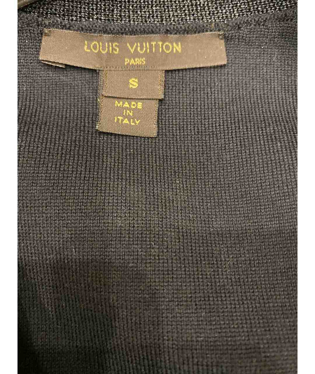 LOUIS VUITTON PRE-OWNED Черный шелковый кардиган, фото 3