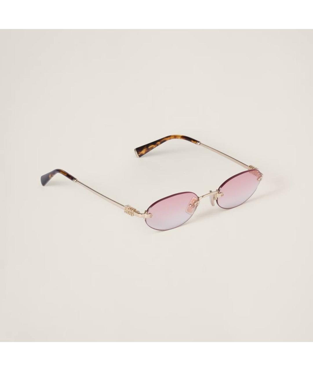 MIU MIU Металлические солнцезащитные очки, фото 5