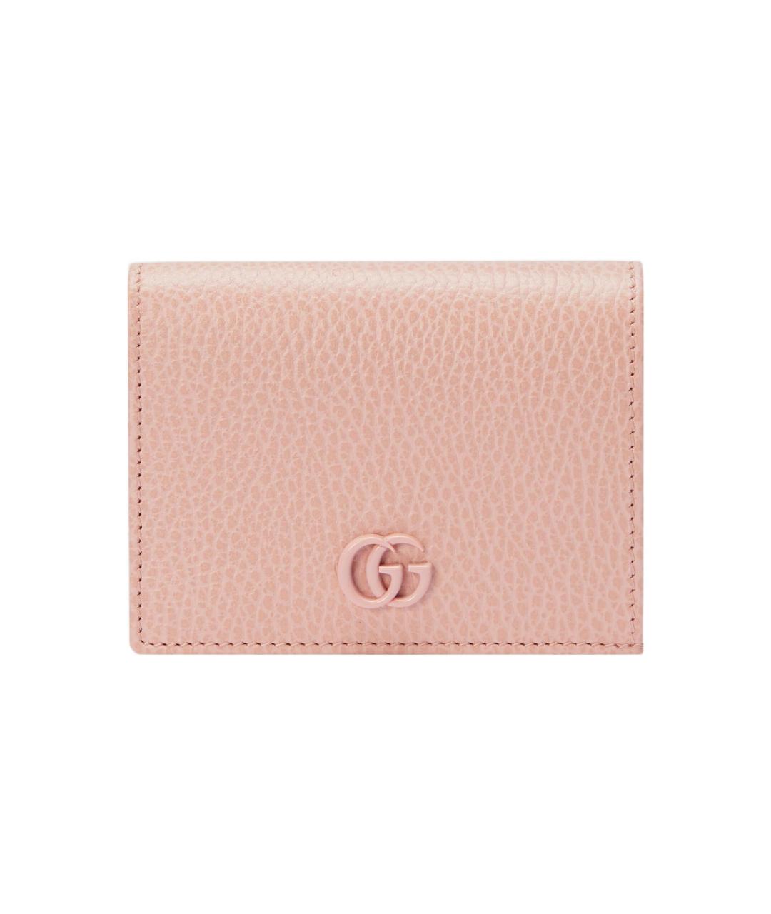 GUCCI Розовый кожаный кошелек, фото 1