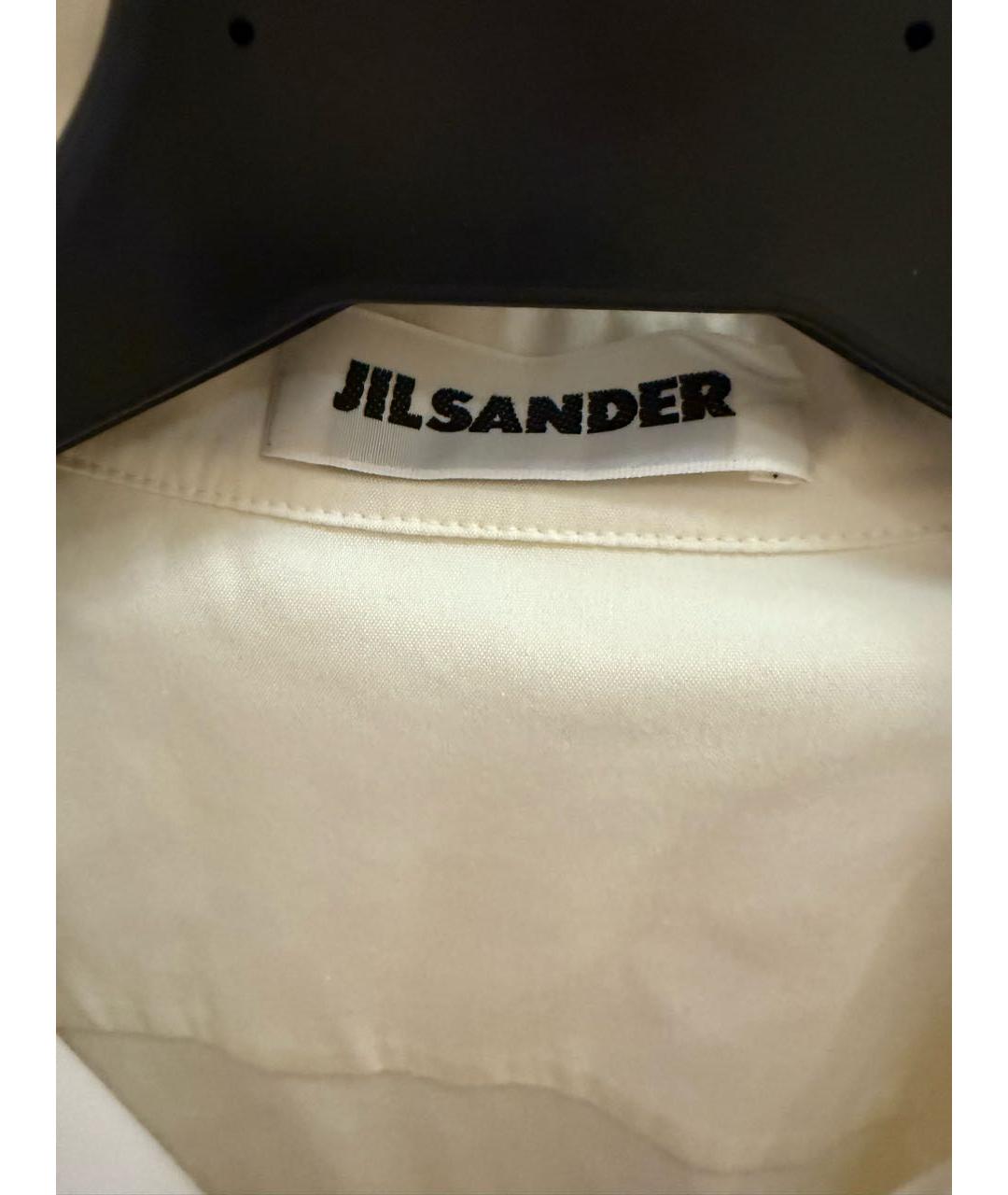 JIL SANDER Белая хлопковая рубашка, фото 4