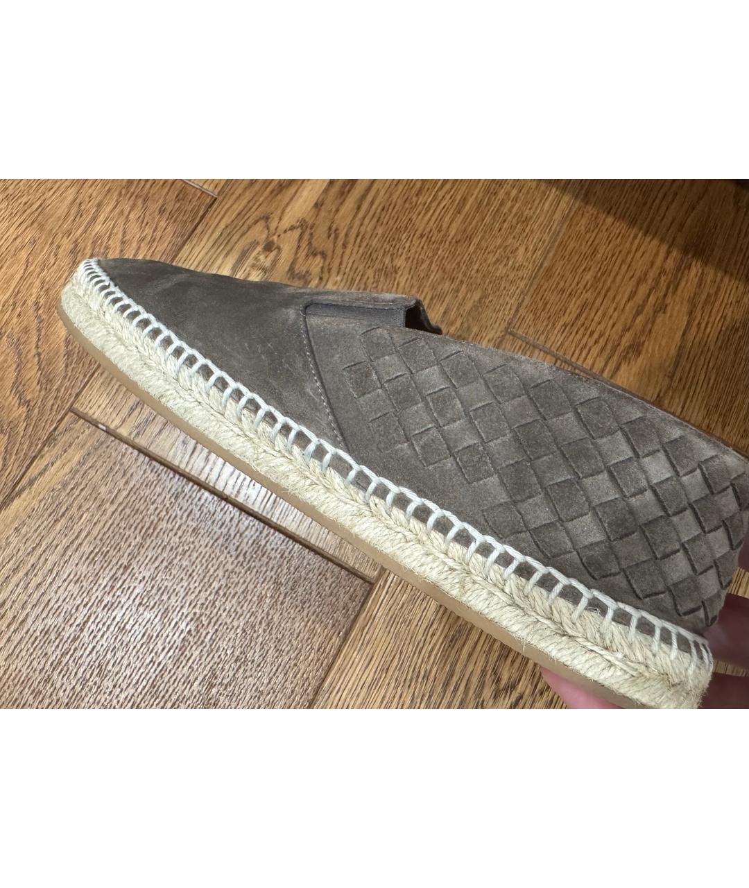 BOTTEGA VENETA Коричневые замшевые эспадрильи, фото 2