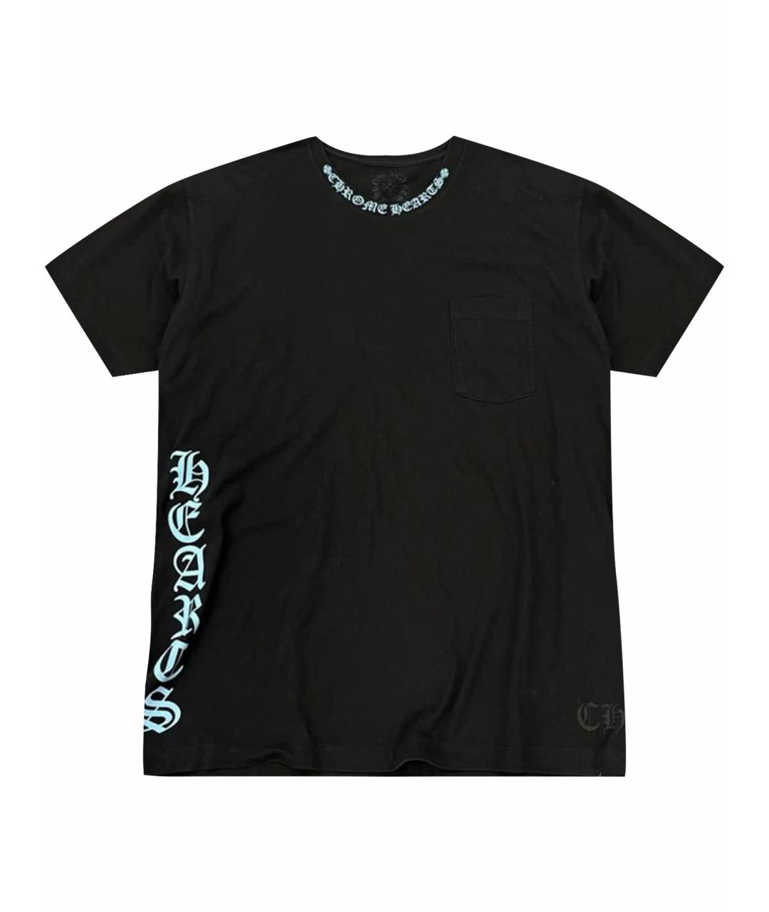 CHROME HEARTS Черная хлопковая футболка, фото 1