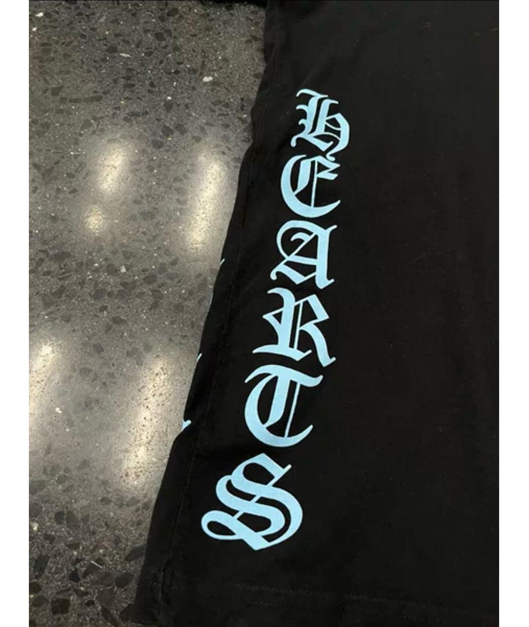 CHROME HEARTS Черная хлопковая футболка, фото 3