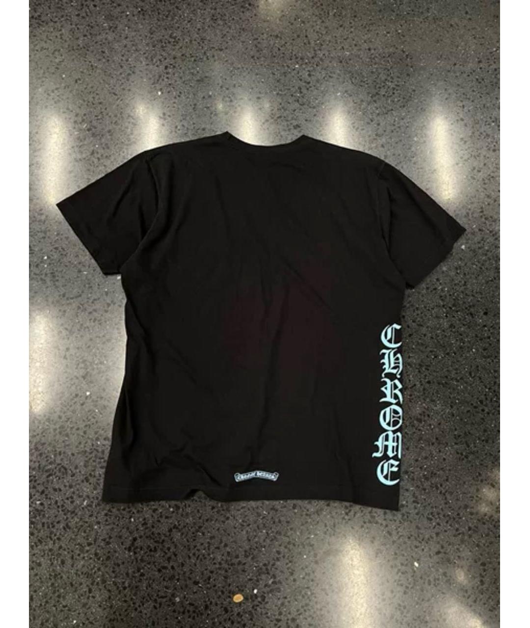 CHROME HEARTS Черная хлопковая футболка, фото 2