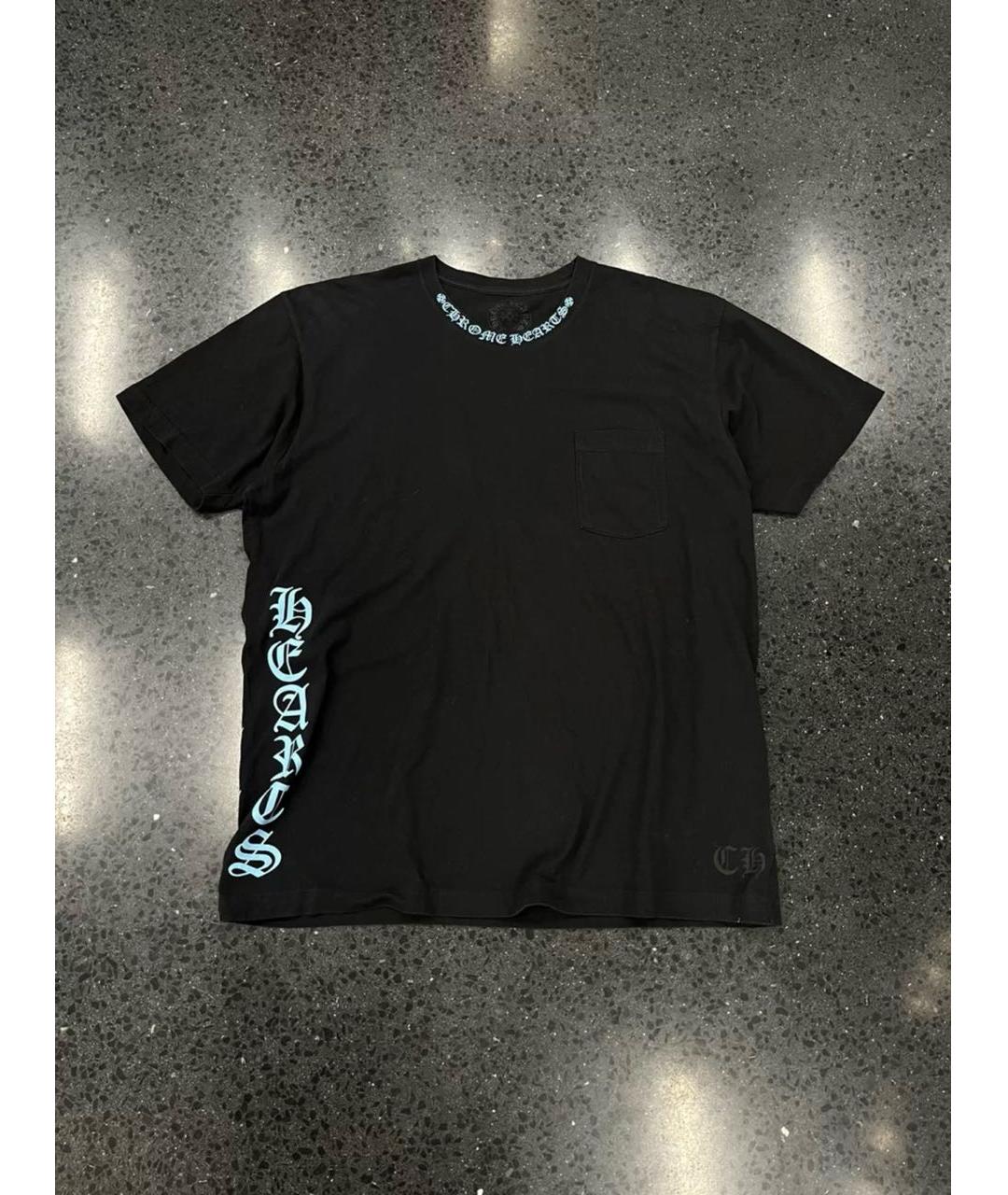 CHROME HEARTS Черная хлопковая футболка, фото 6
