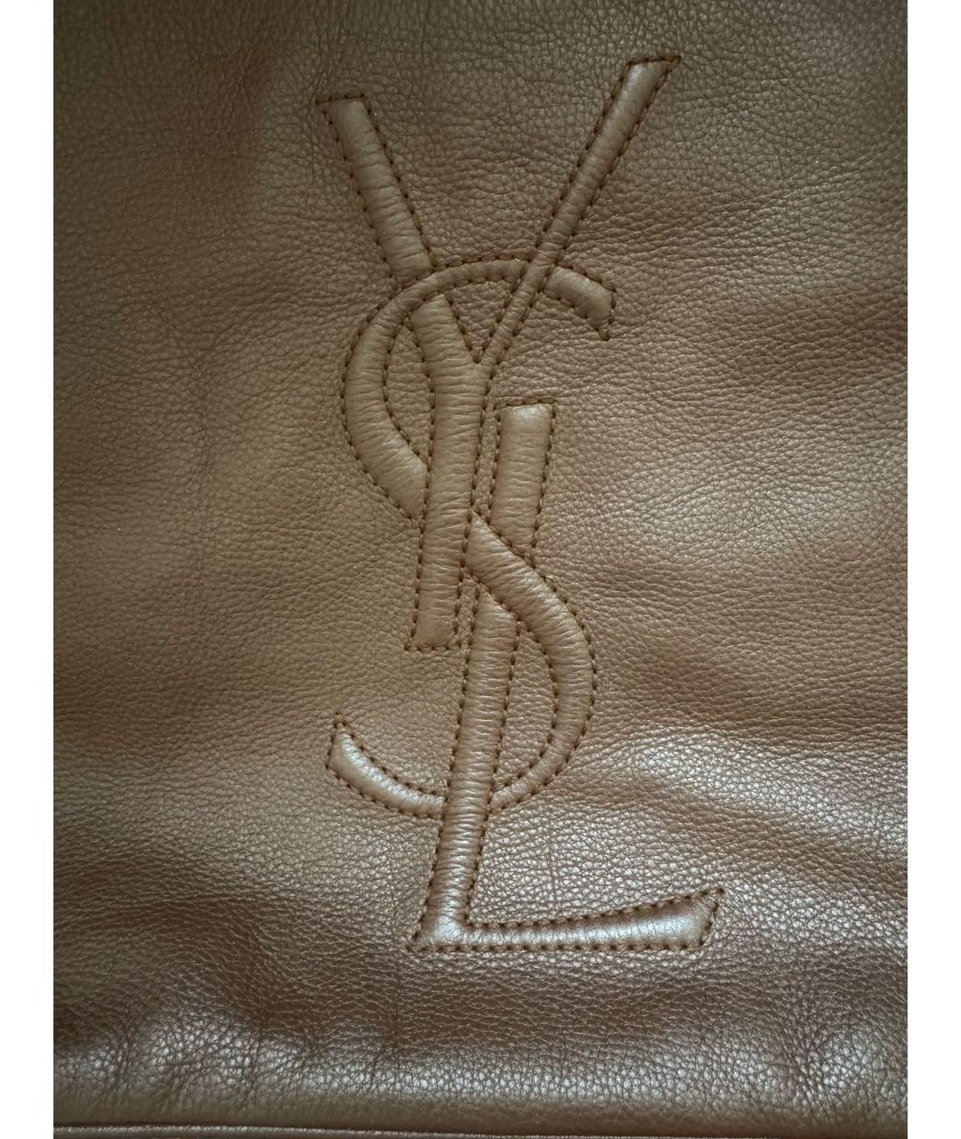 SAINT LAURENT Кожаная сумка тоут, фото 7