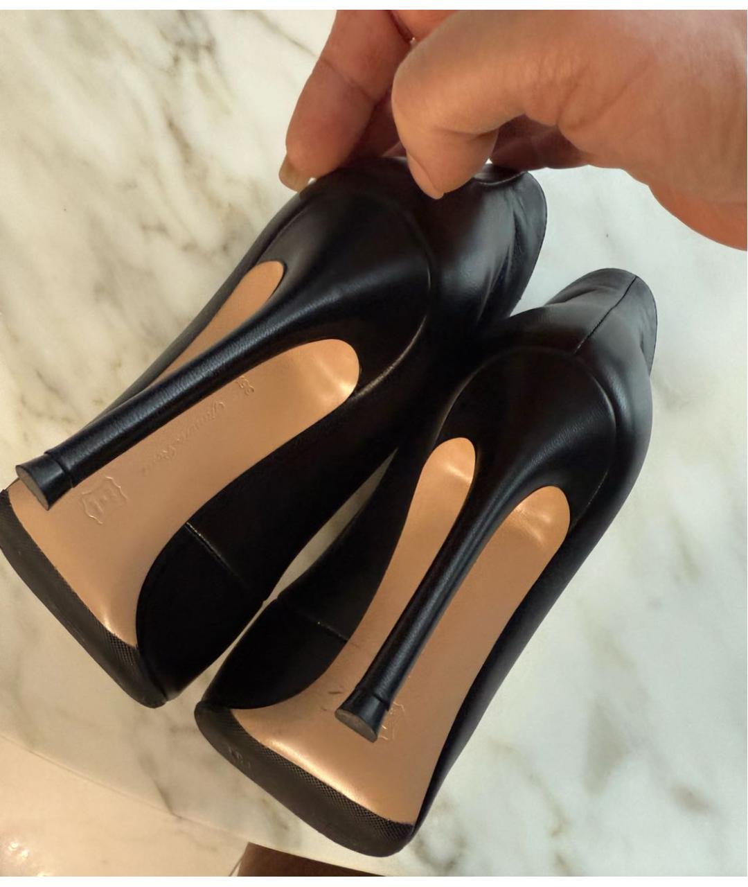 GIANVITO ROSSI Черные кожаные ботильоны, фото 2
