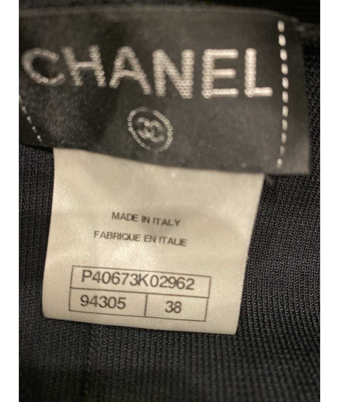 CHANEL PRE-OWNED Черный вискозный жакет/пиджак, фото 6