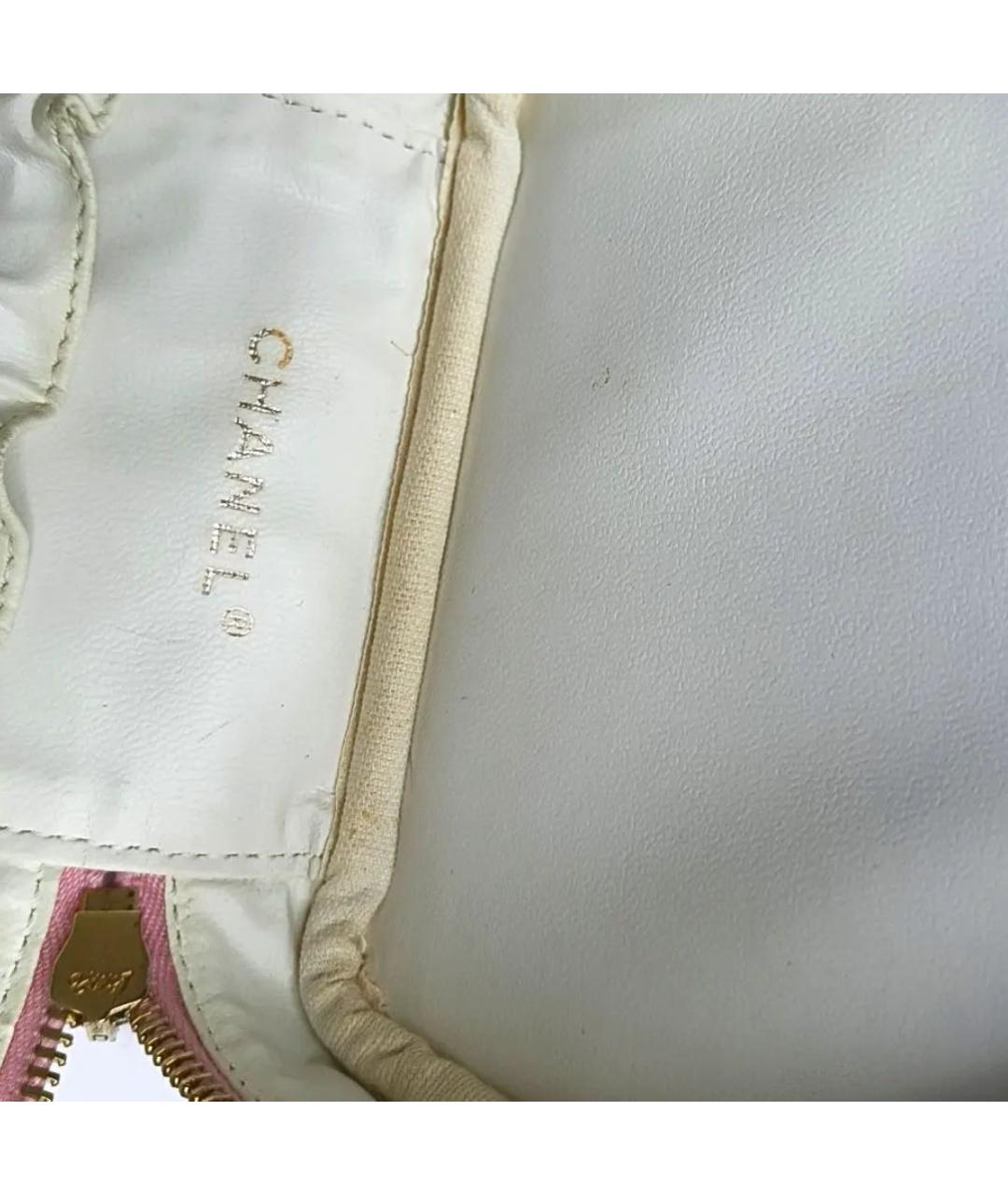 CHANEL Розовая кожаная сумка с короткими ручками, фото 7