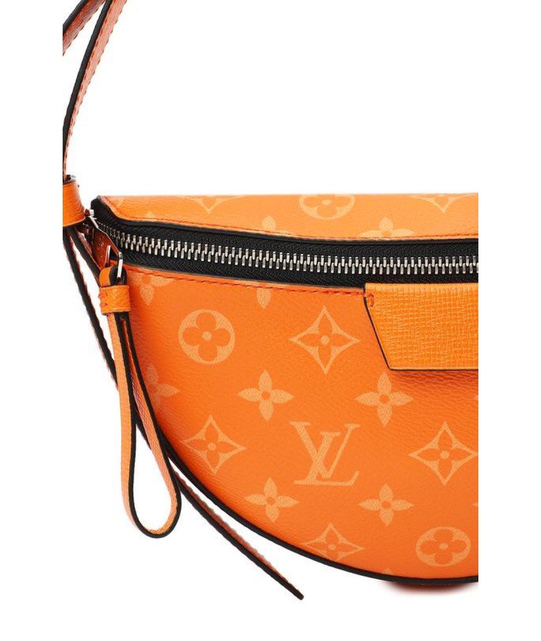 LOUIS VUITTON Оранжевая кожаная сумка на плечо, фото 3