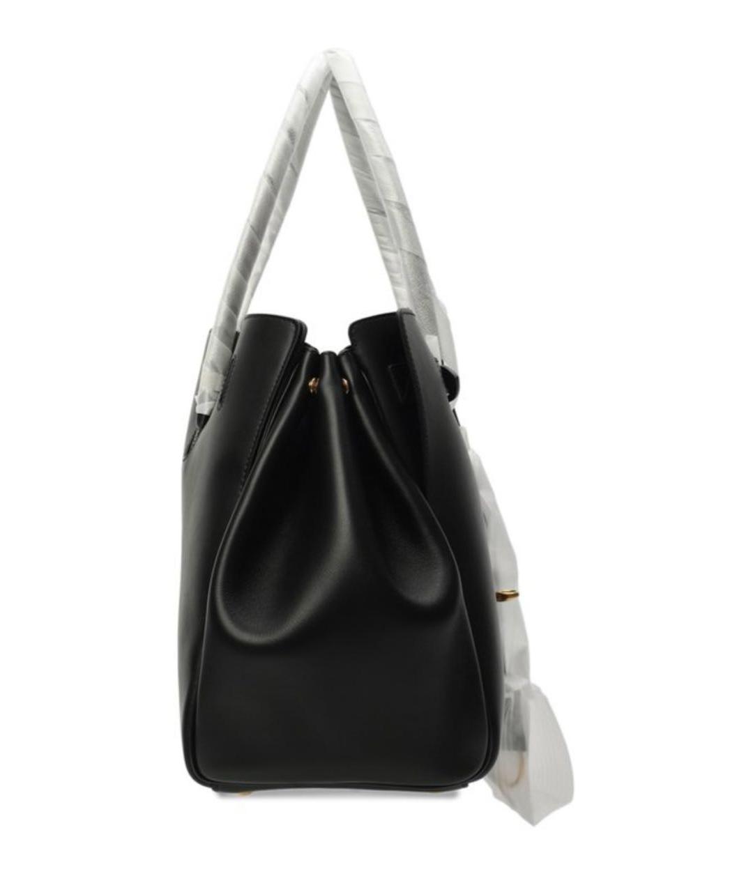 BALENCIAGA Черная кожаная сумка тоут, фото 5