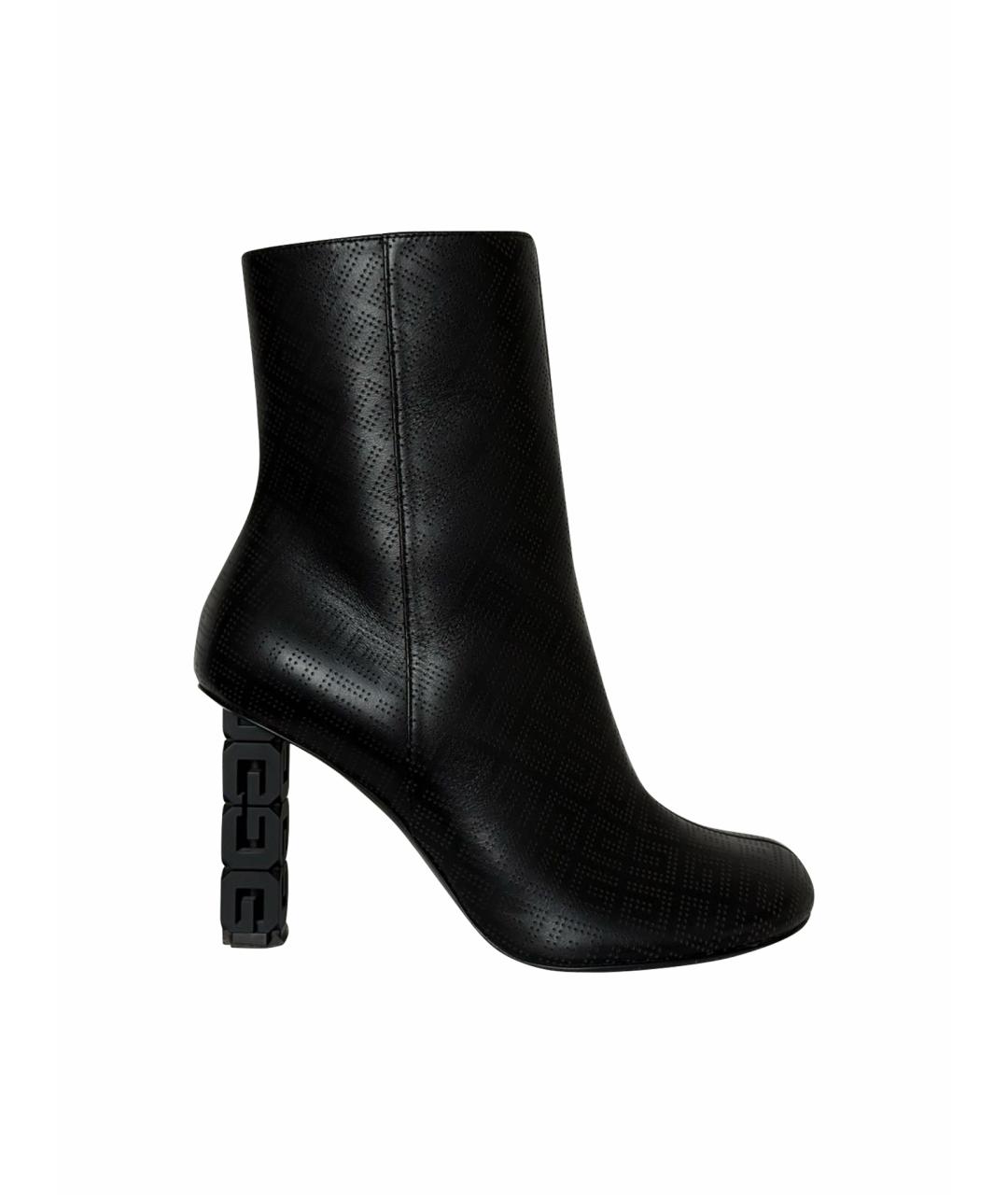 GIVENCHY Черные кожаные ботильоны, фото 1