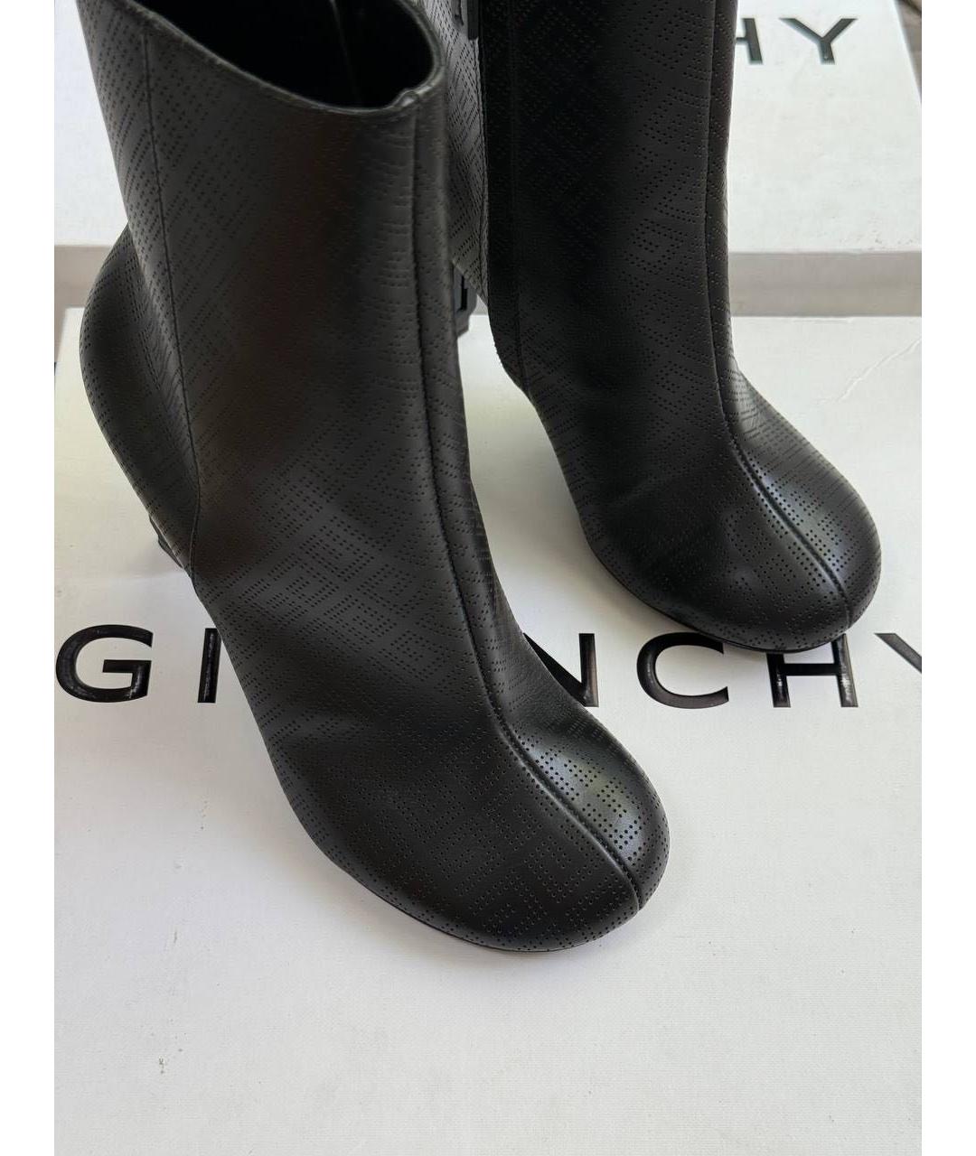 GIVENCHY Черные кожаные ботильоны, фото 4
