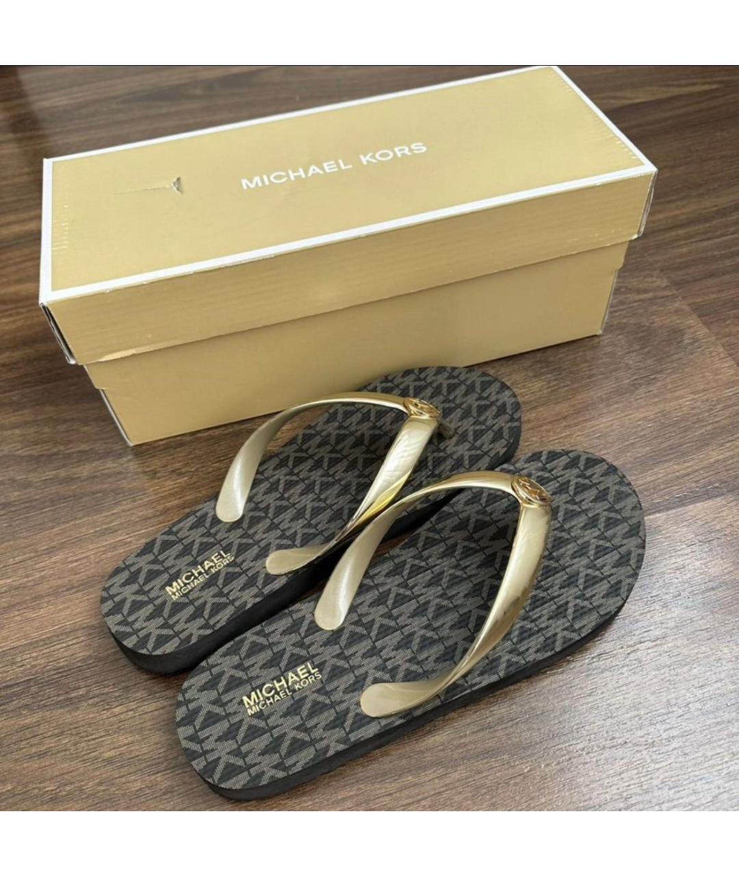 MICHAEL KORS Черные шлепанцы, фото 5