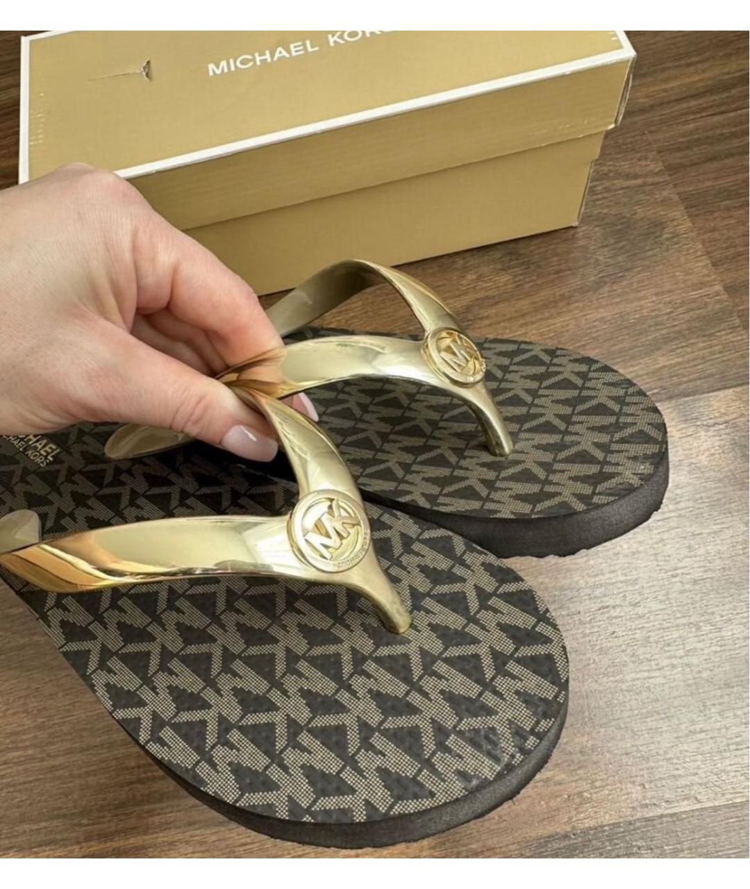 MICHAEL KORS Черные шлепанцы, фото 3