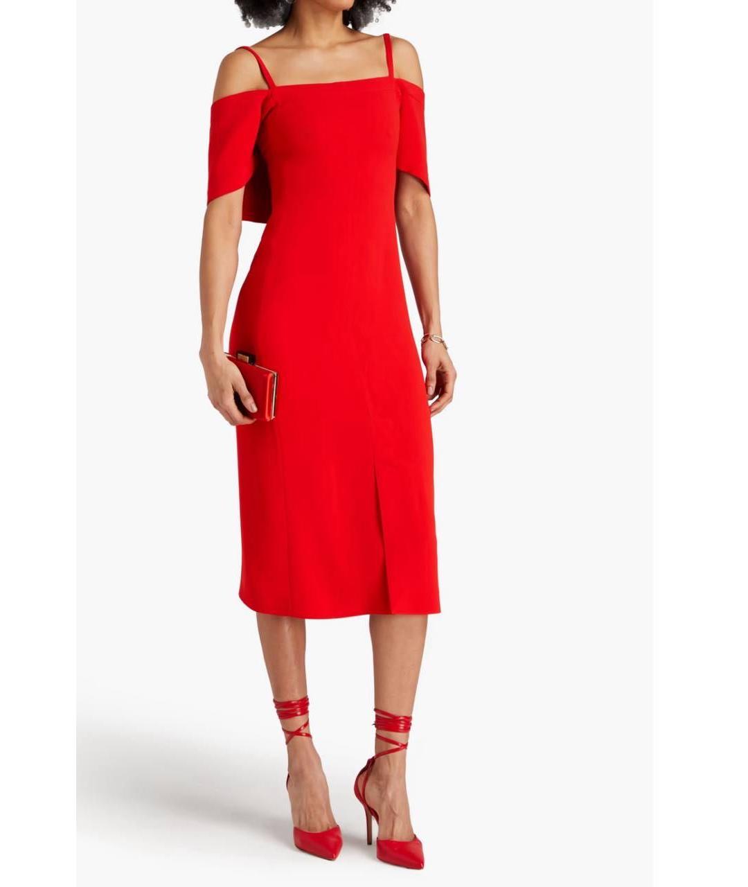 VICTORIA BECKHAM Красное платье, фото 8