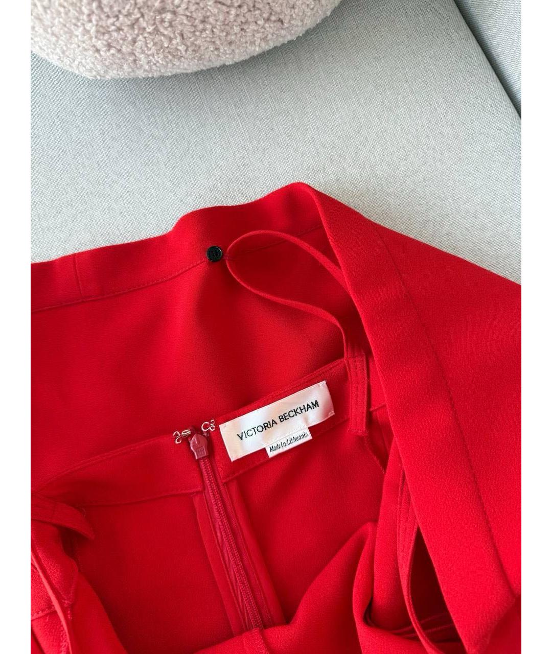 VICTORIA BECKHAM Красное платье, фото 4
