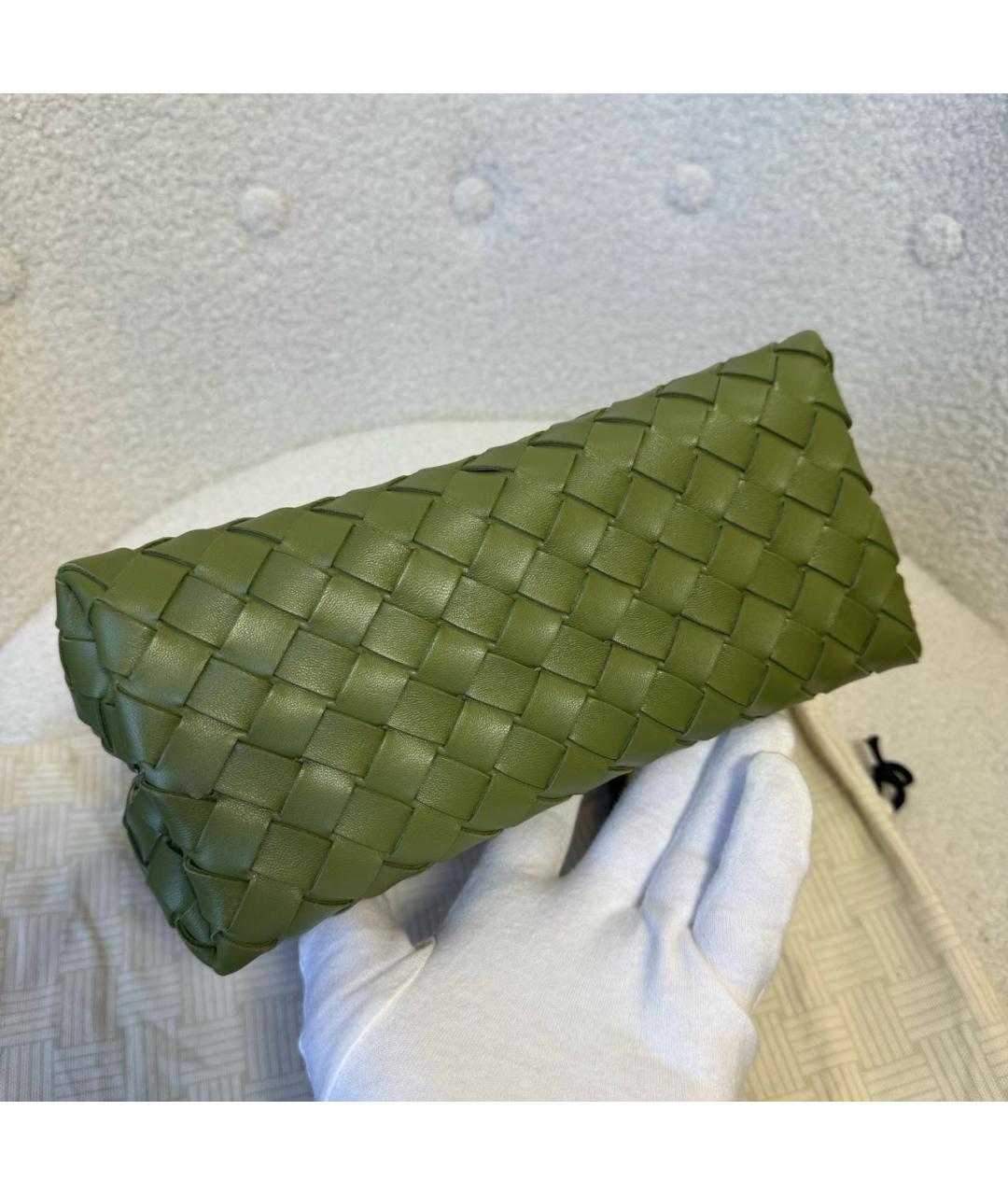 BOTTEGA VENETA Кожаная сумка с короткими ручками, фото 7