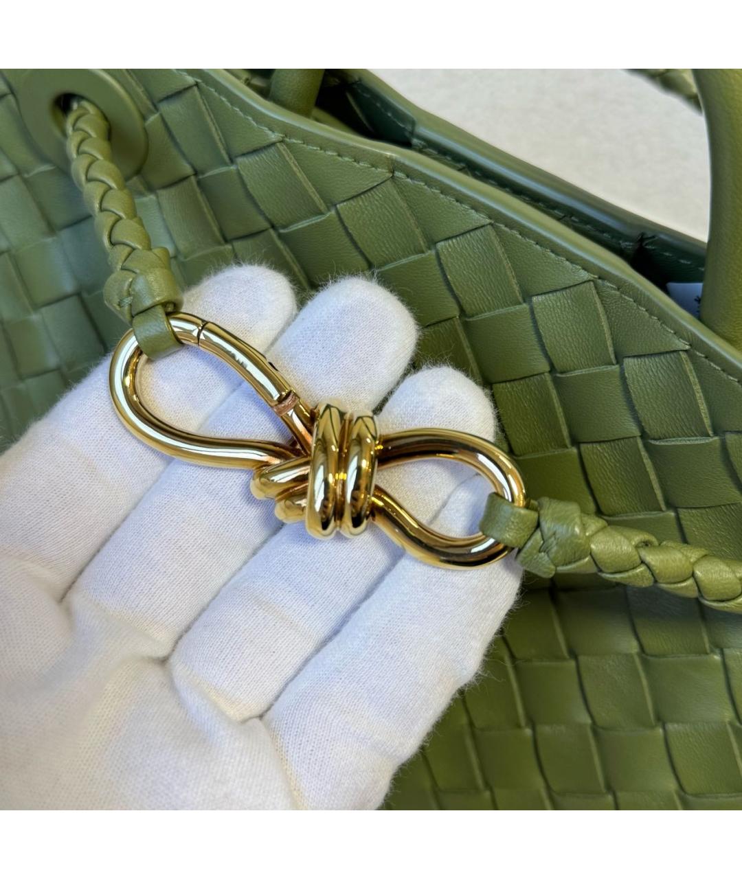 BOTTEGA VENETA Кожаная сумка с короткими ручками, фото 5