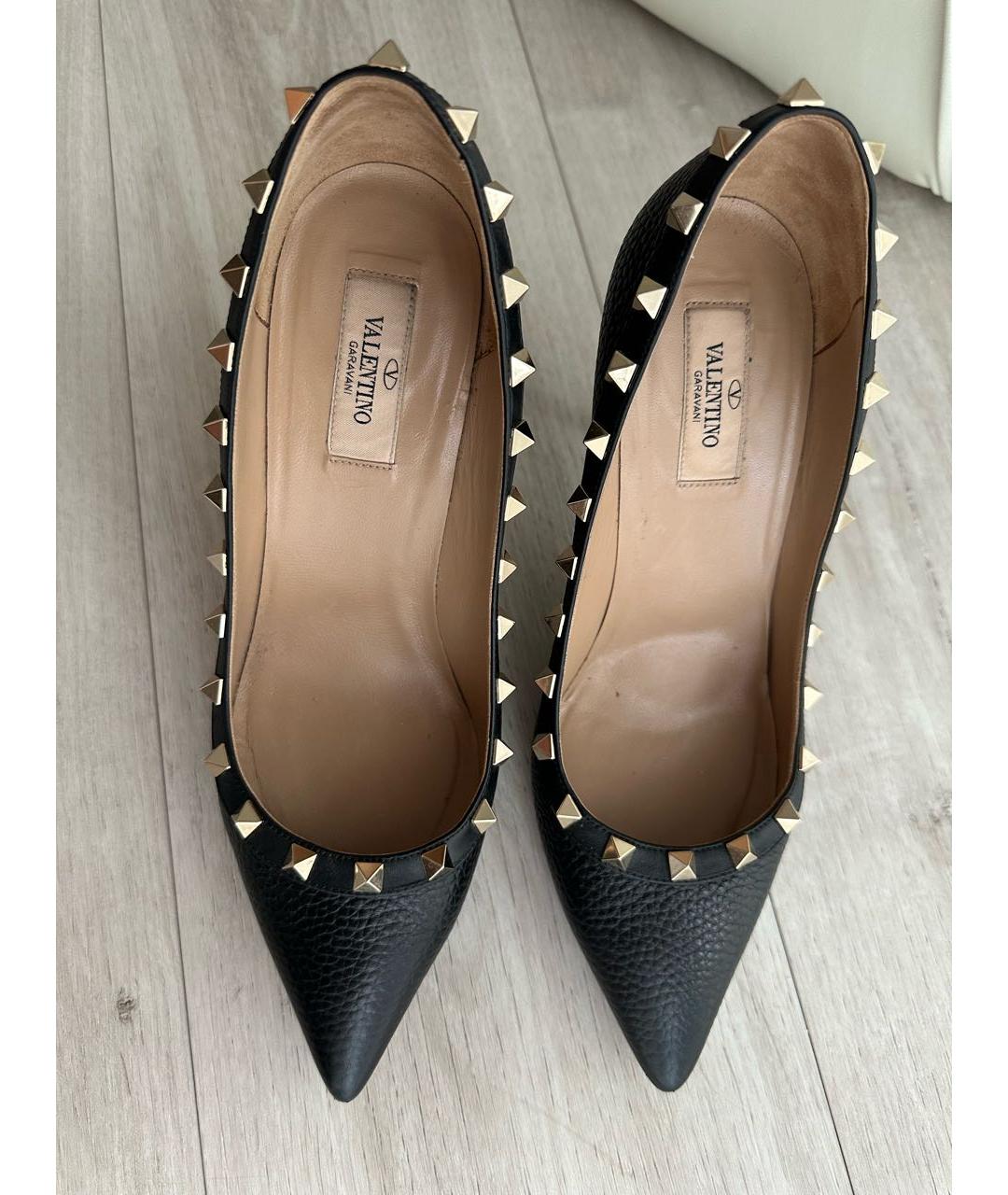 VALENTINO Черные кожаные туфли, фото 2