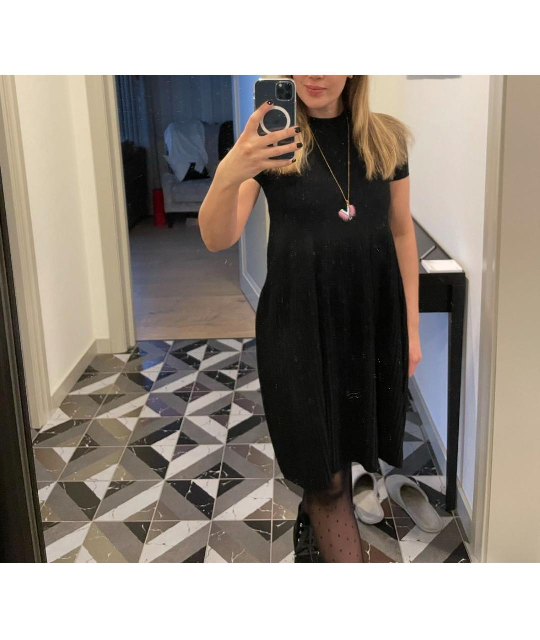 MAX MARA STUDIO Черное повседневное платье, фото 2