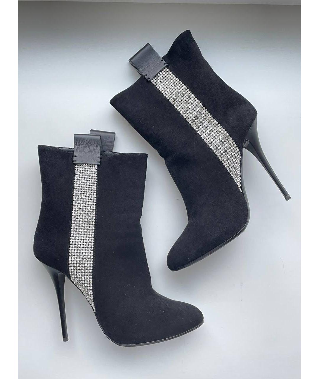 GIUSEPPE ZANOTTI DESIGN Черные замшевые ботильоны, фото 8