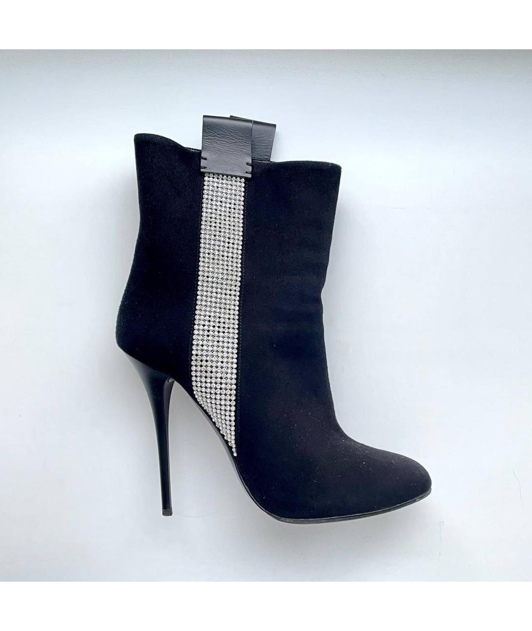 GIUSEPPE ZANOTTI DESIGN Черные замшевые ботильоны, фото 9