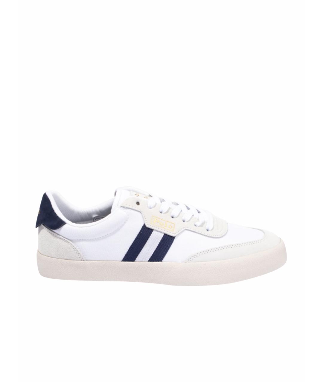 POLO RALPH LAUREN Белые кеды из искусственной кожи, фото 1