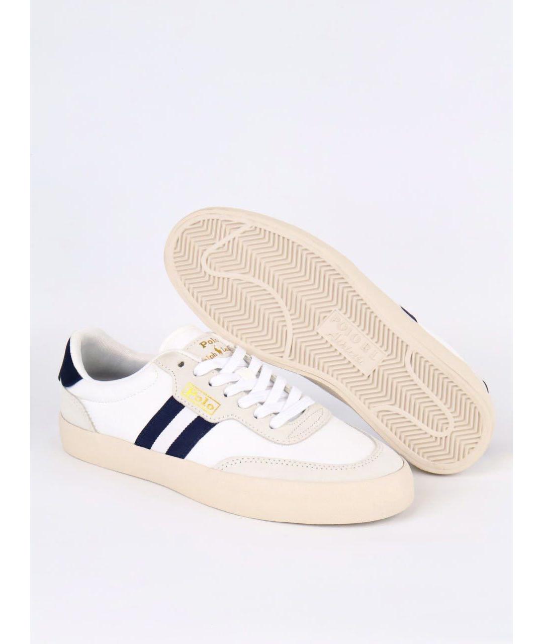 POLO RALPH LAUREN Белые кеды из искусственной кожи, фото 3