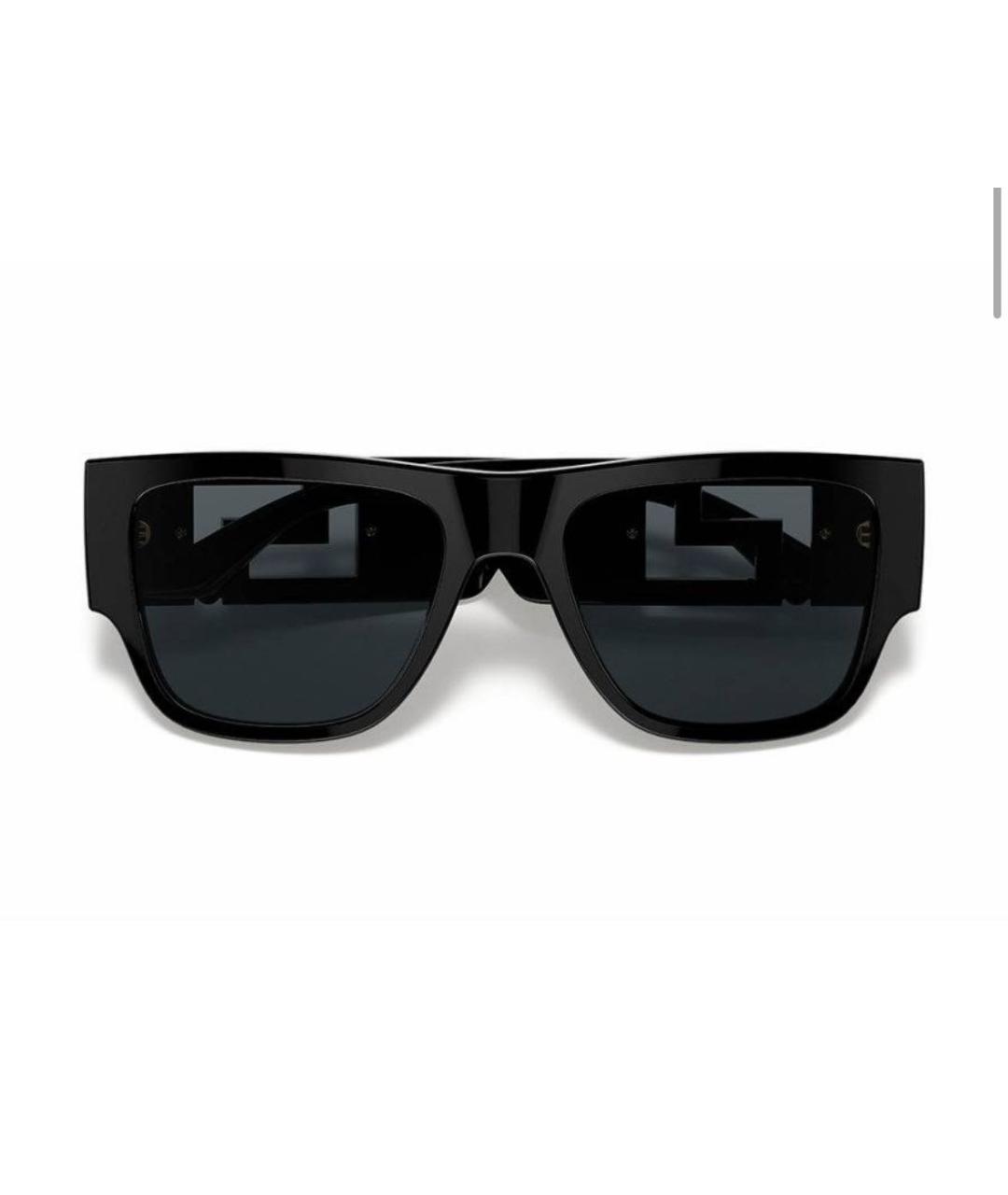 VERSACE Черные пластиковые солнцезащитные очки, фото 6