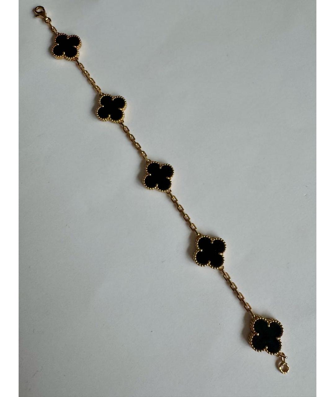 VAN CLEEF & ARPELS Черный браслет из желтого золота, фото 3