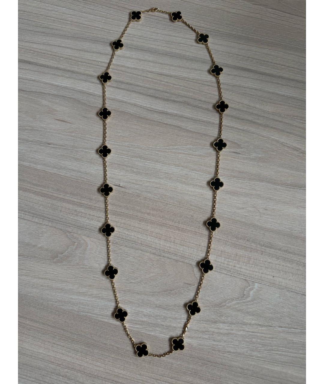 VAN CLEEF & ARPELS Черное колье из желтого золота, фото 3