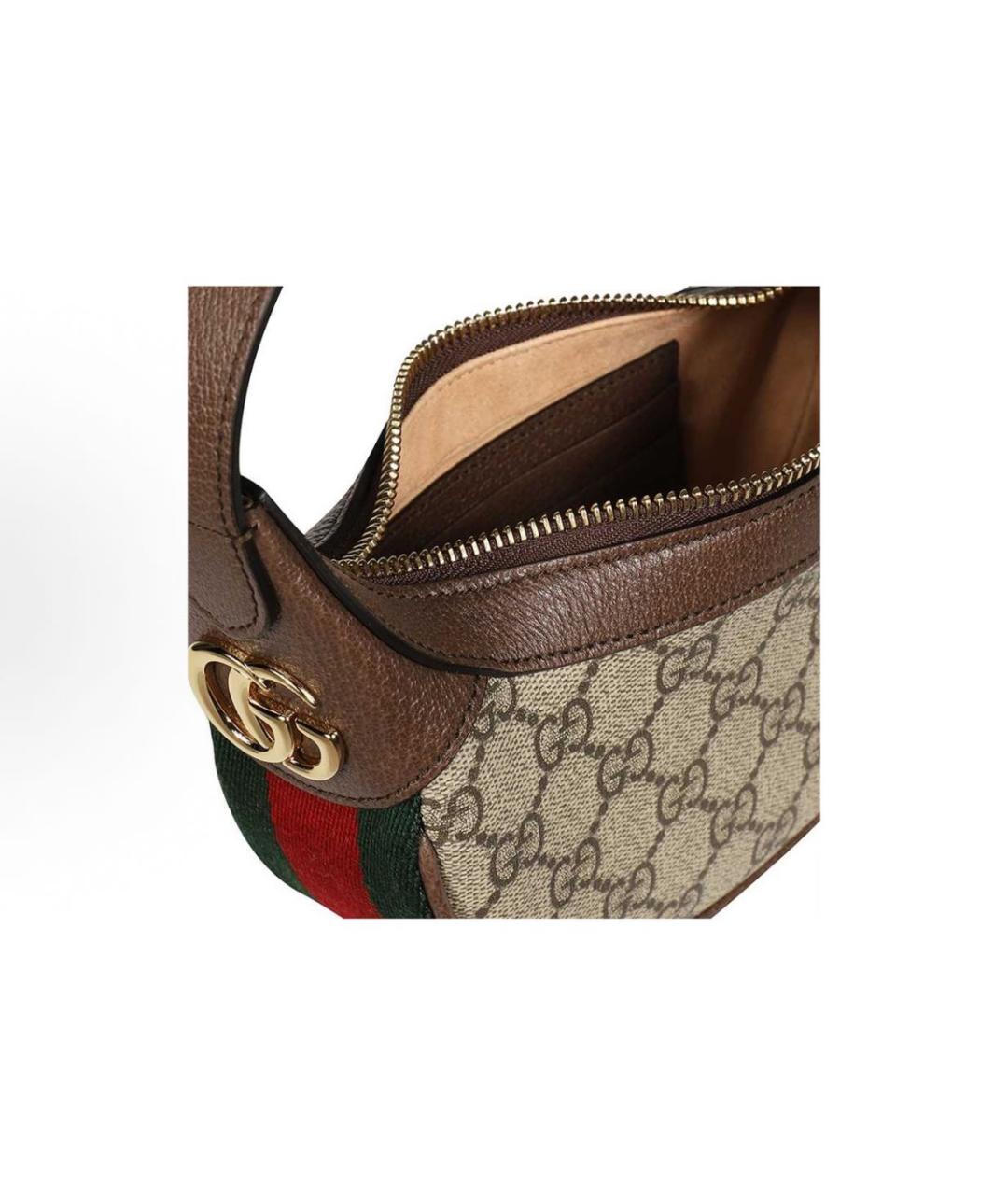 GUCCI Коричневая сумка с короткими ручками, фото 5