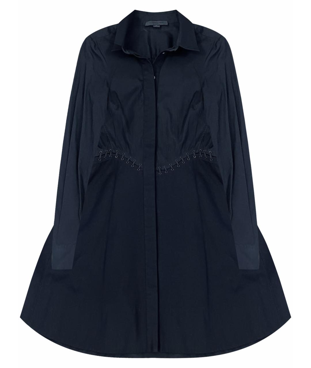 ALEXANDER WANG Черное хлопковое повседневное платье, фото 1