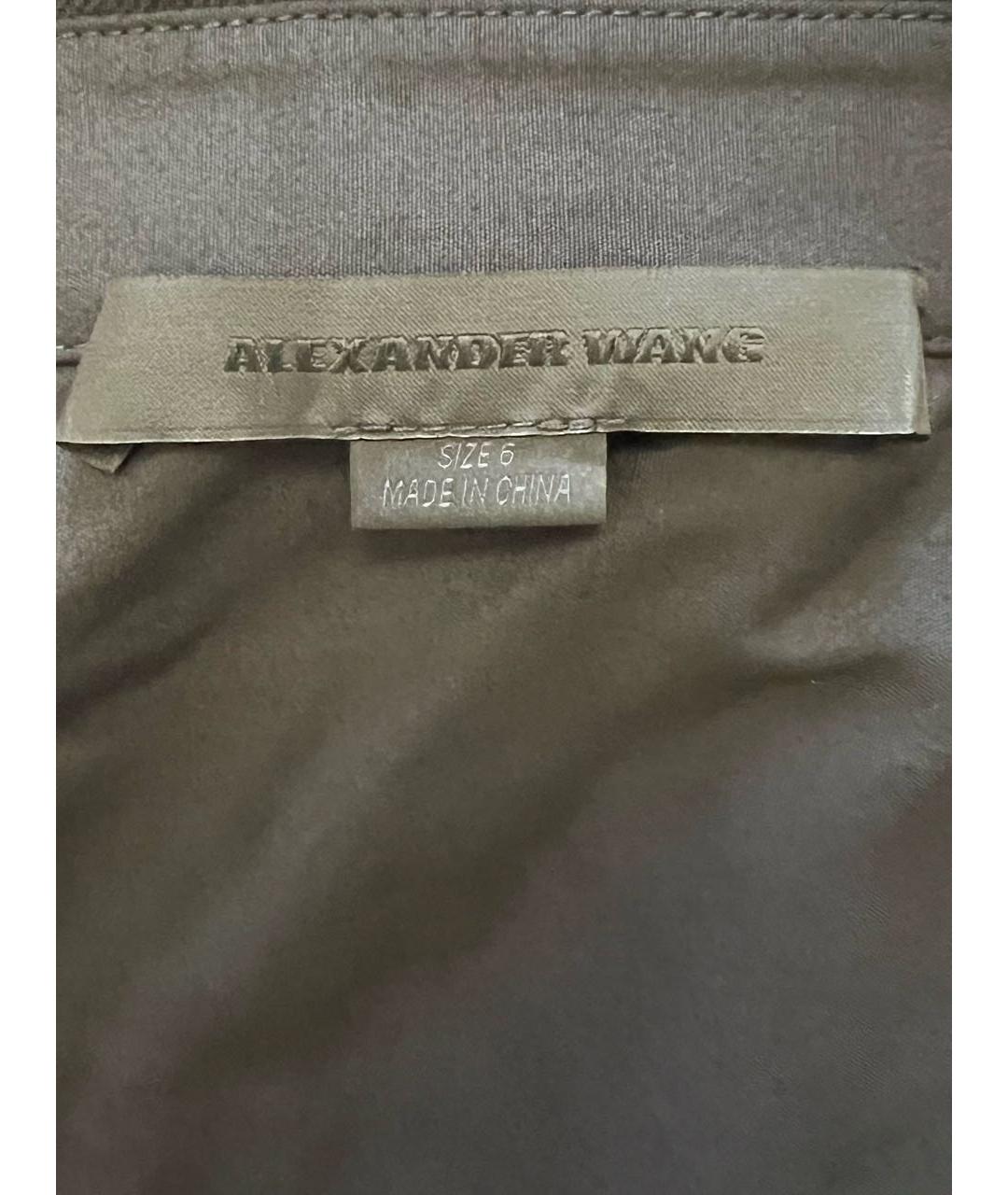 ALEXANDER WANG Черное хлопковое повседневное платье, фото 7