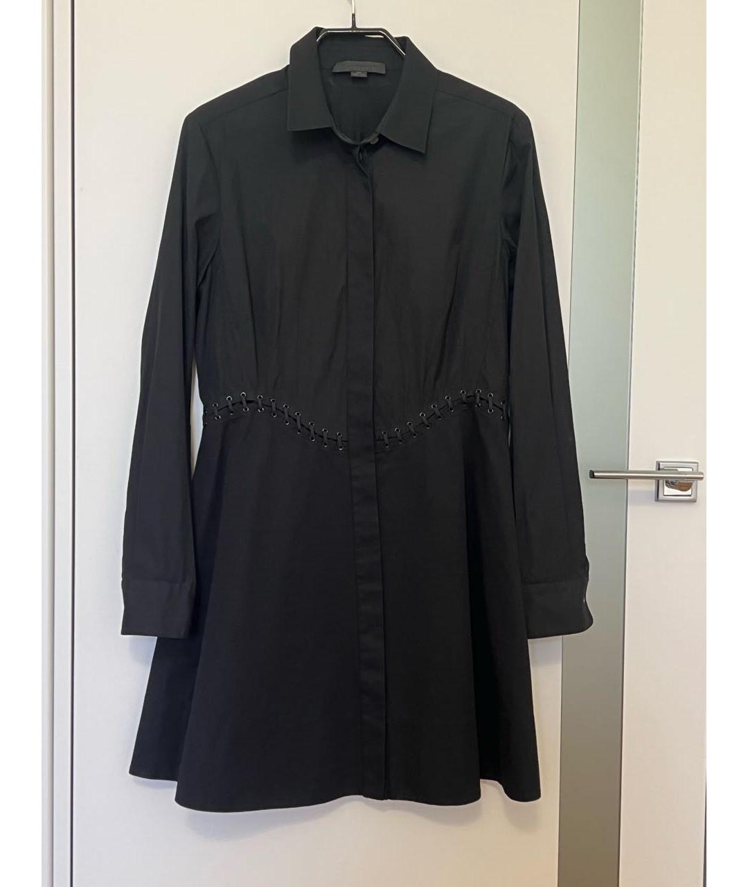 ALEXANDER WANG Черное хлопковое повседневное платье, фото 4