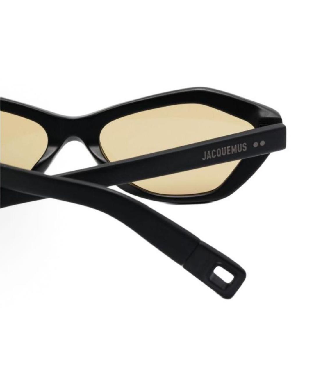 JACQUEMUS Черные пластиковые солнцезащитные очки, фото 3