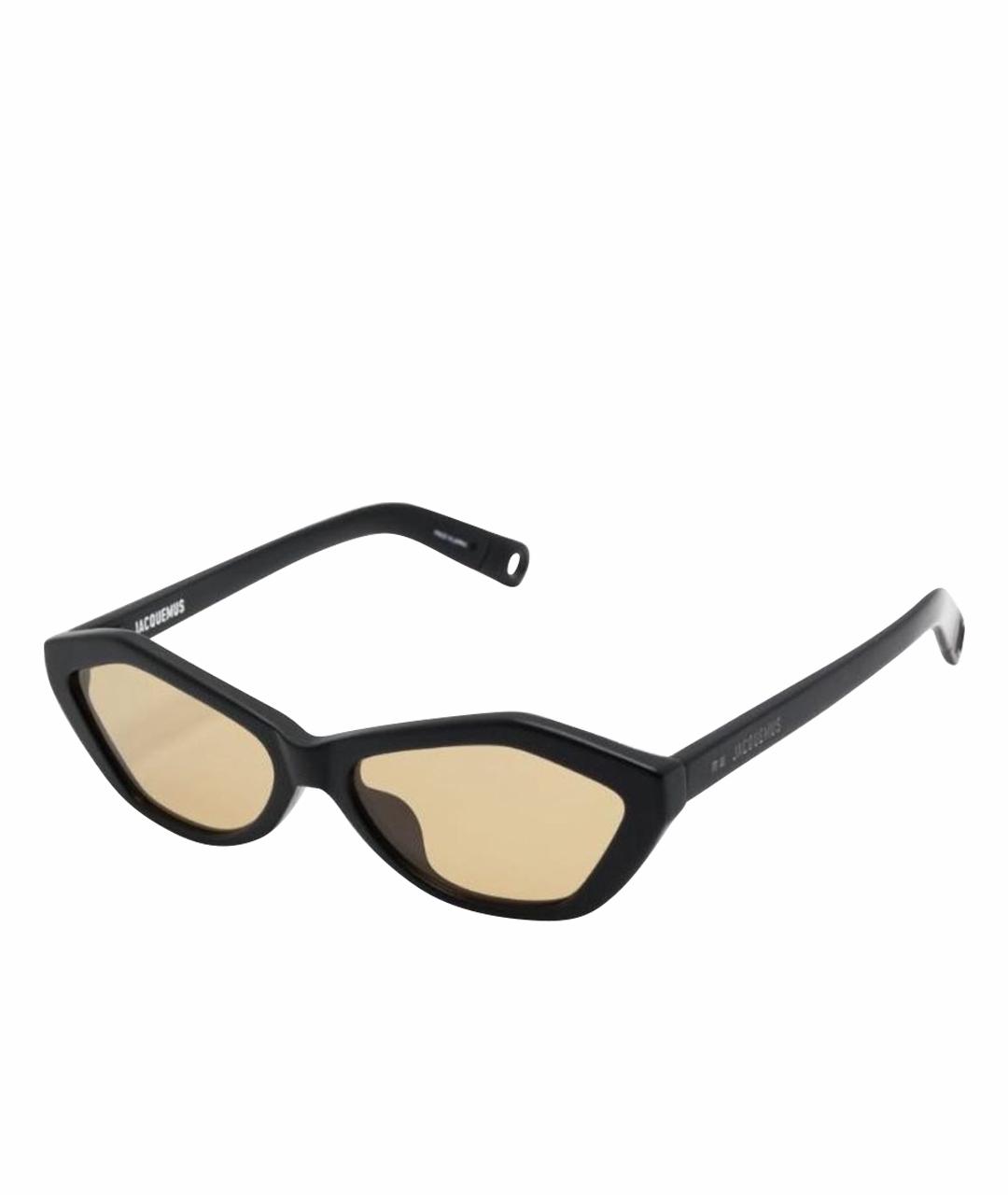 JACQUEMUS Черные пластиковые солнцезащитные очки, фото 1