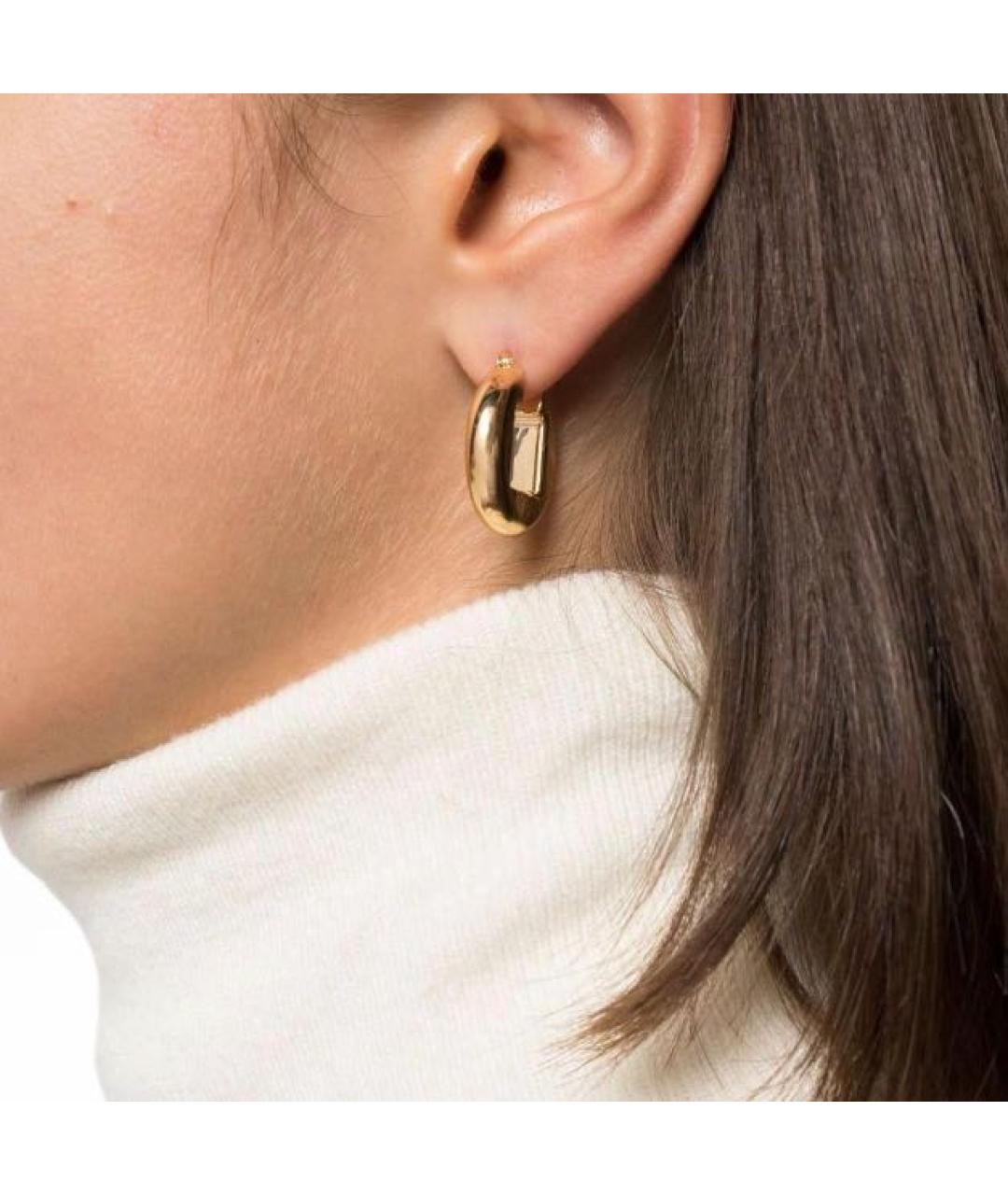 JACQUEMUS Золотые позолоченные серьги, фото 5