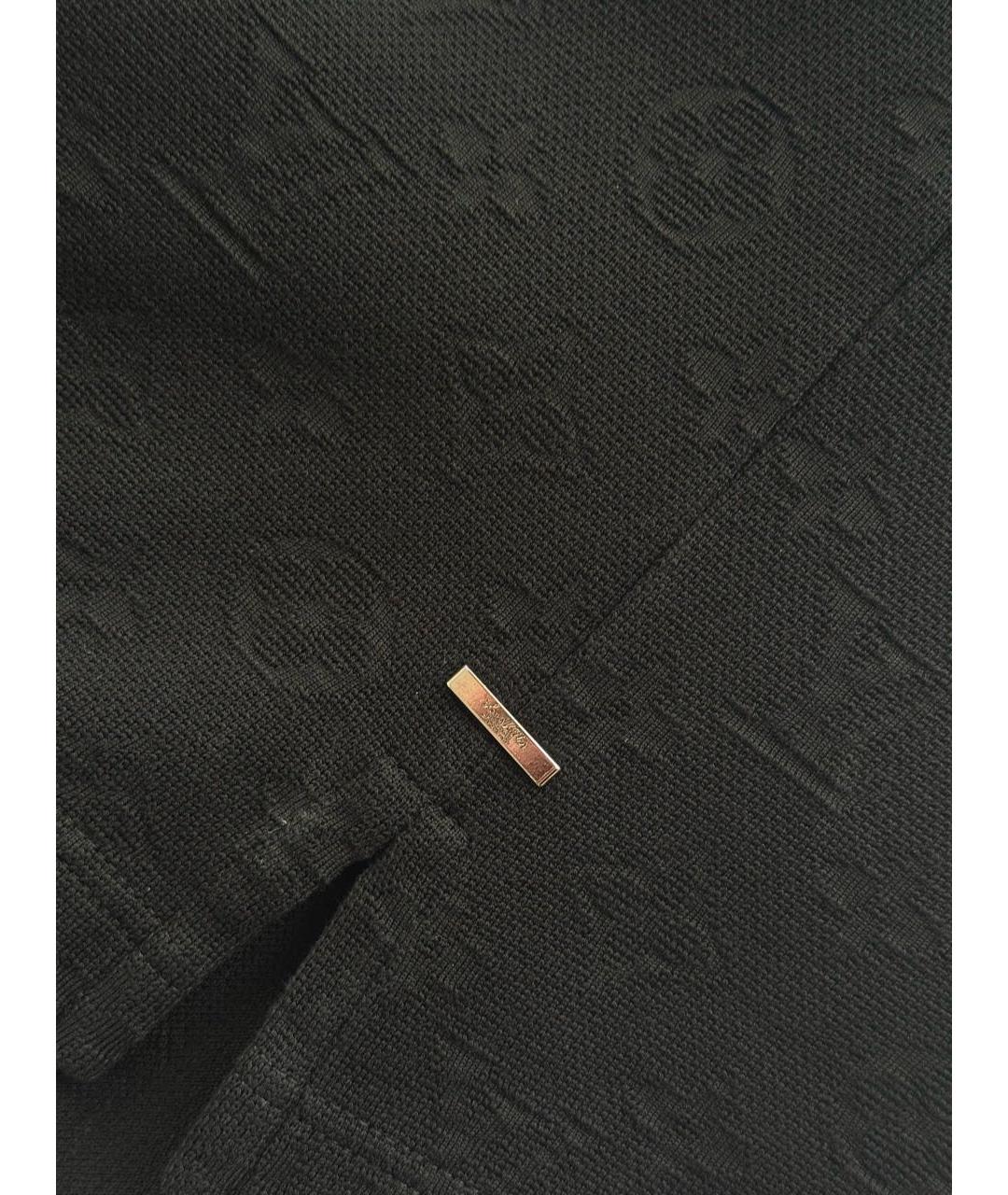 LOUIS VUITTON Черная хлопковая футболка, фото 4