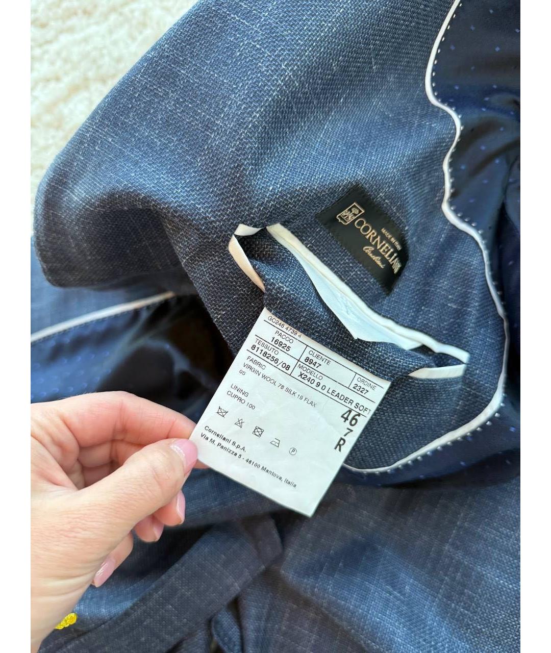 CORNELIANI Темно-синий пиджак, фото 5