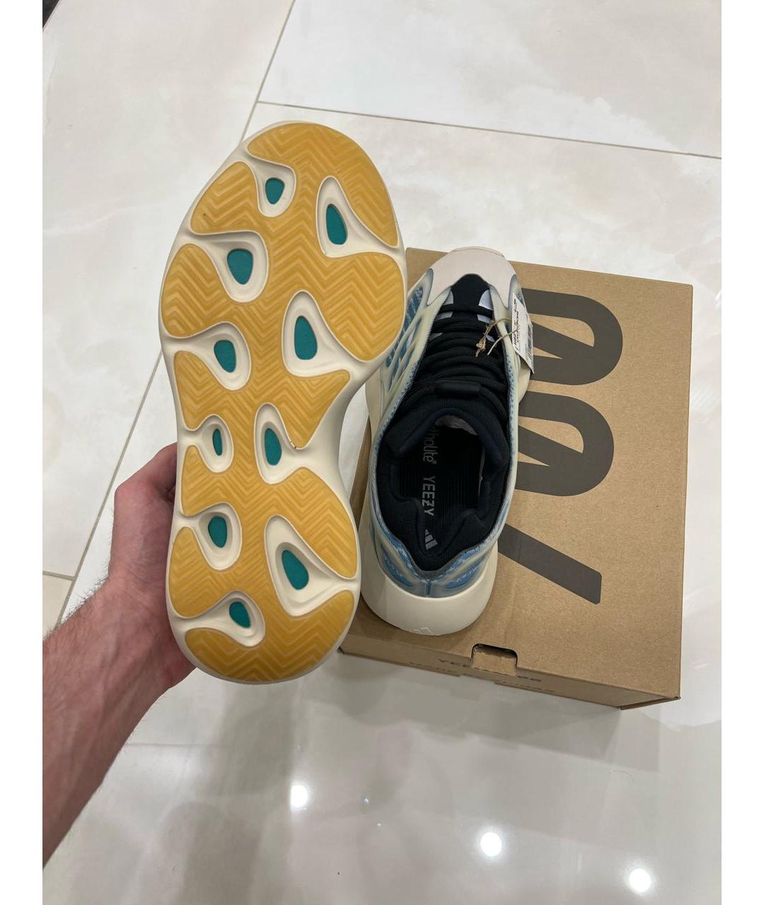 ADIDAS YEEZY Голубые низкие кроссовки / кеды, фото 6