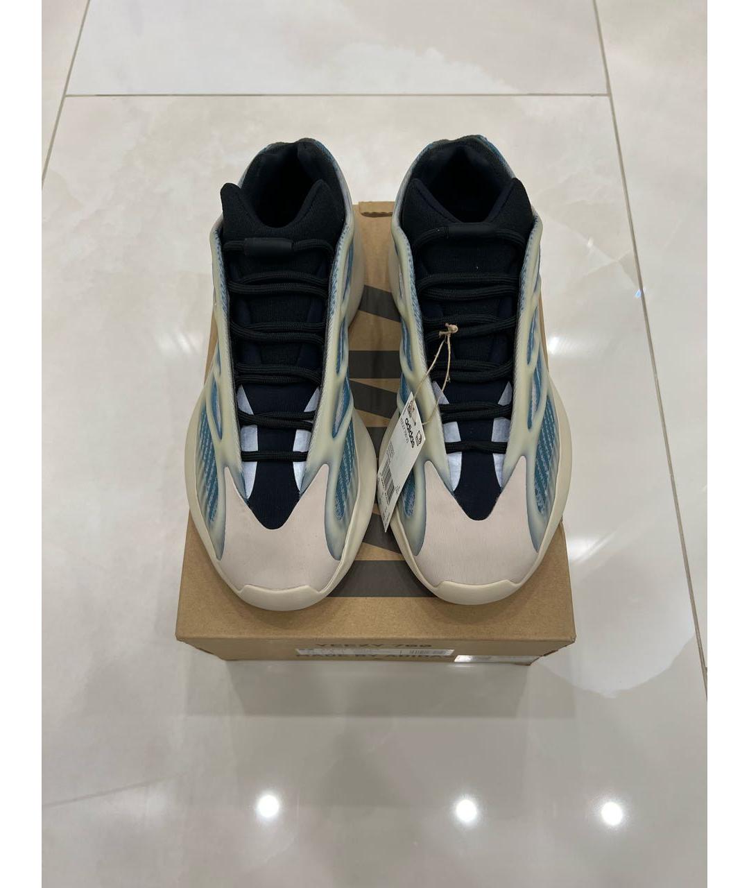 ADIDAS YEEZY Голубые низкие кроссовки / кеды, фото 2