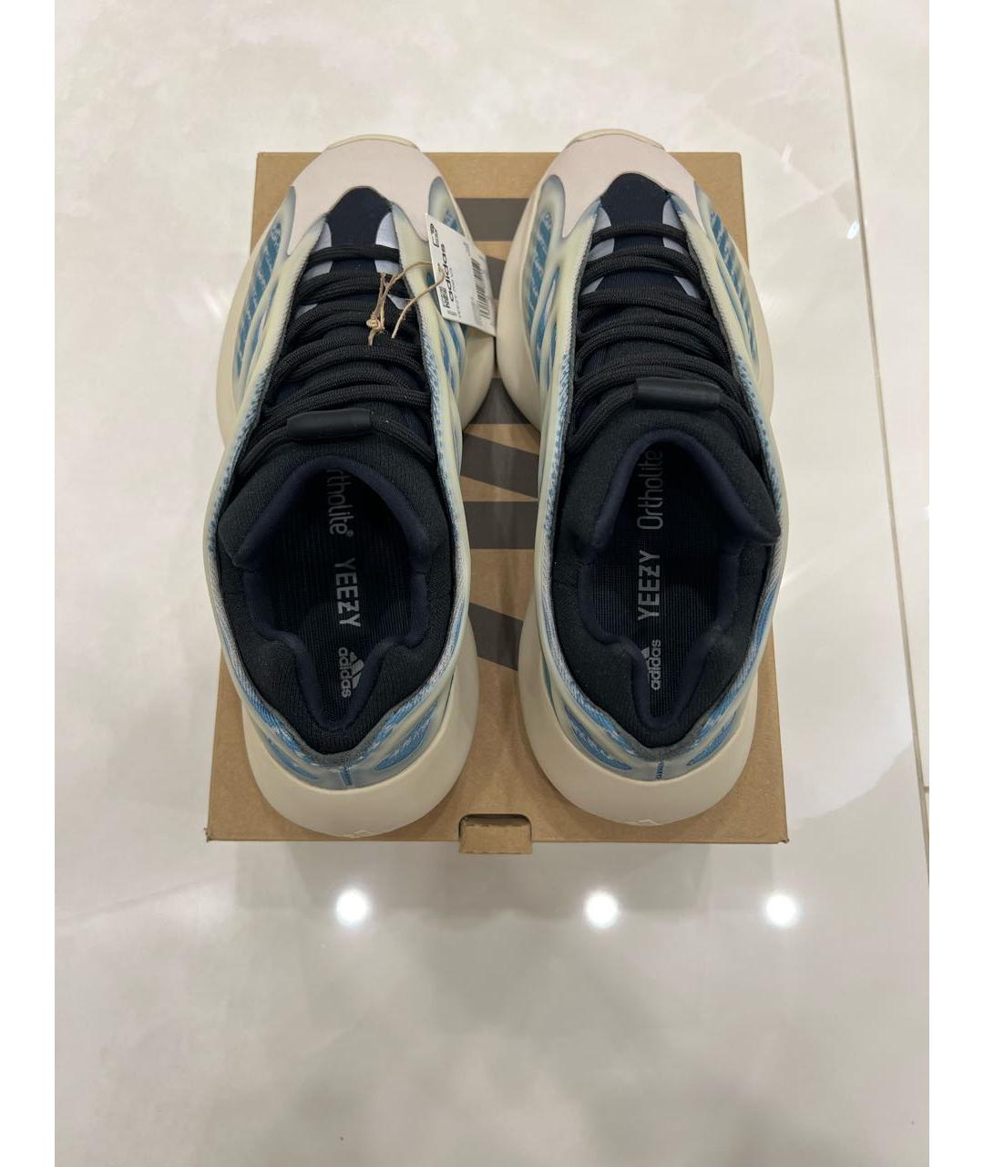ADIDAS YEEZY Голубые низкие кроссовки / кеды, фото 3