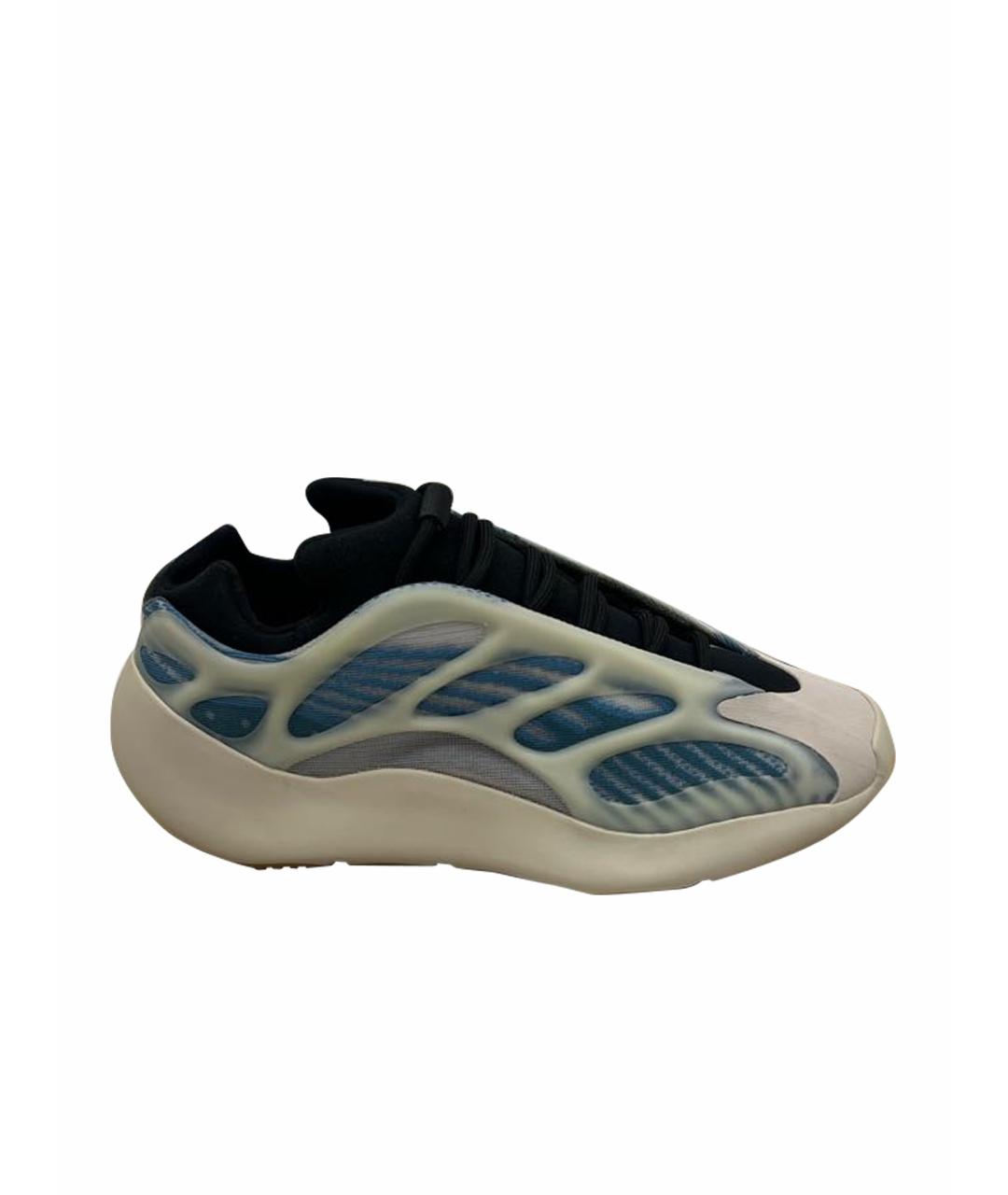 ADIDAS YEEZY Голубые низкие кроссовки / кеды, фото 1