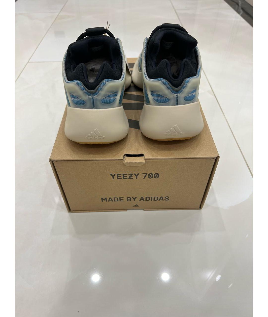 ADIDAS YEEZY Голубые низкие кроссовки / кеды, фото 4