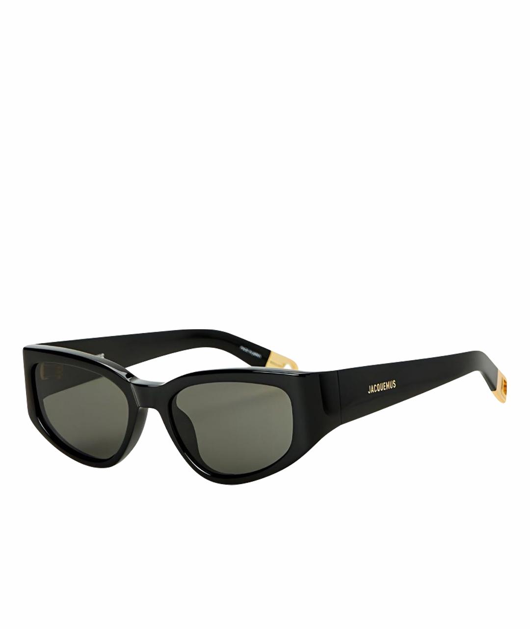 JACQUEMUS Черные пластиковые солнцезащитные очки, фото 1