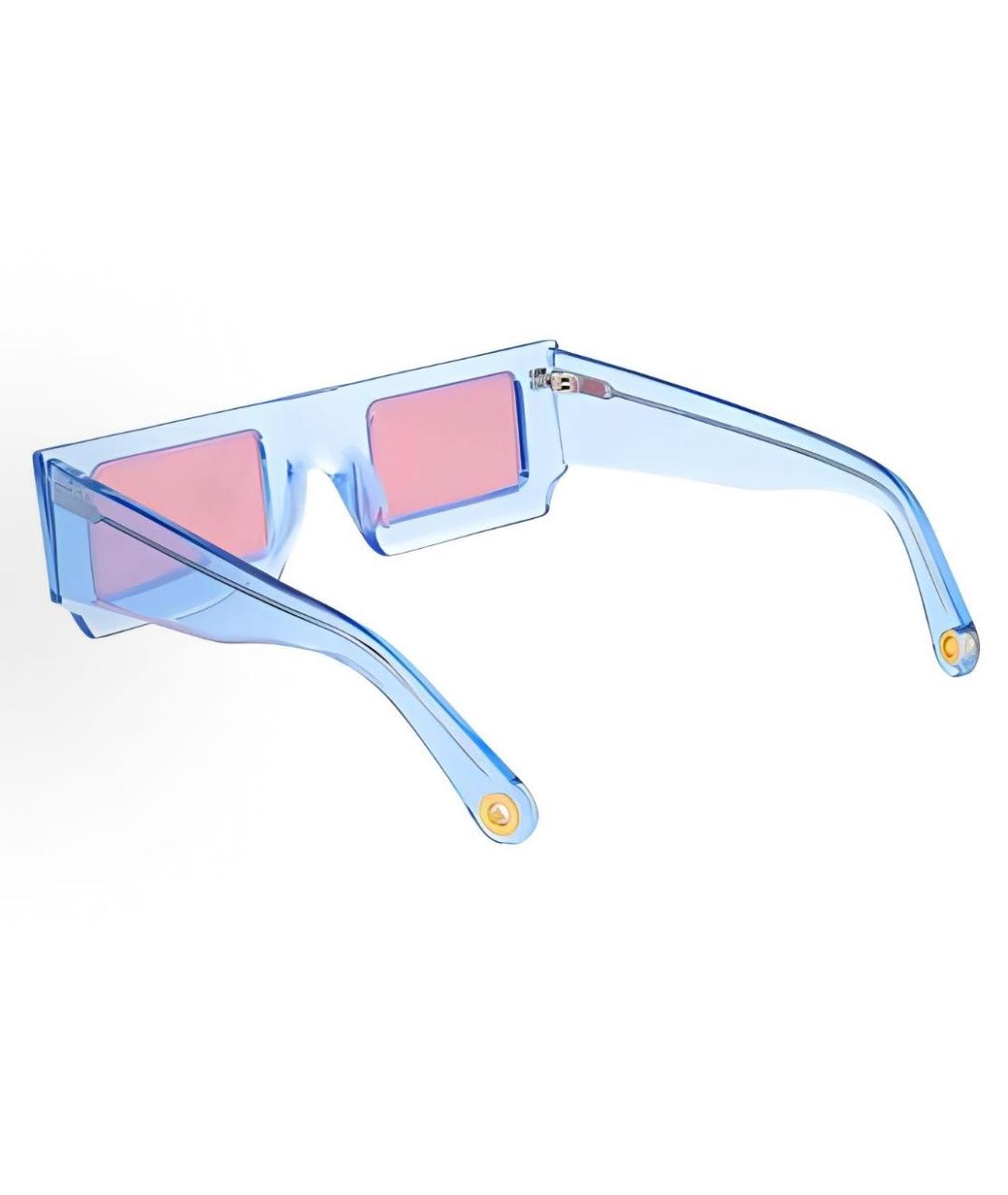 JACQUEMUS Голубые пластиковые солнцезащитные очки, фото 4