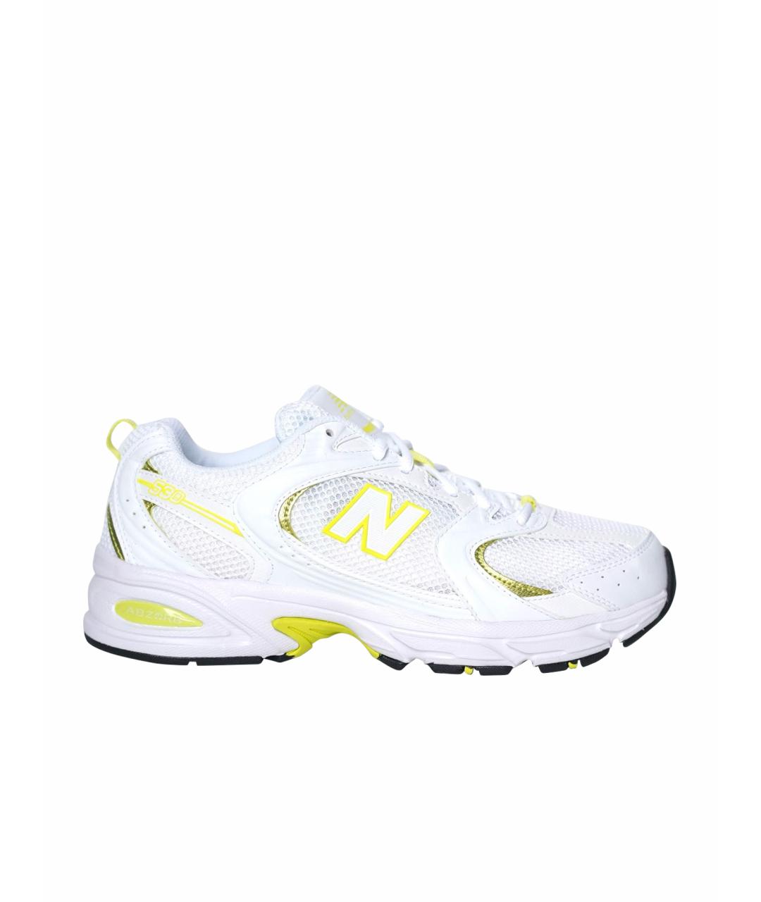 NEW BALANCE Белые текстильные низкие кроссовки / кеды, фото 1