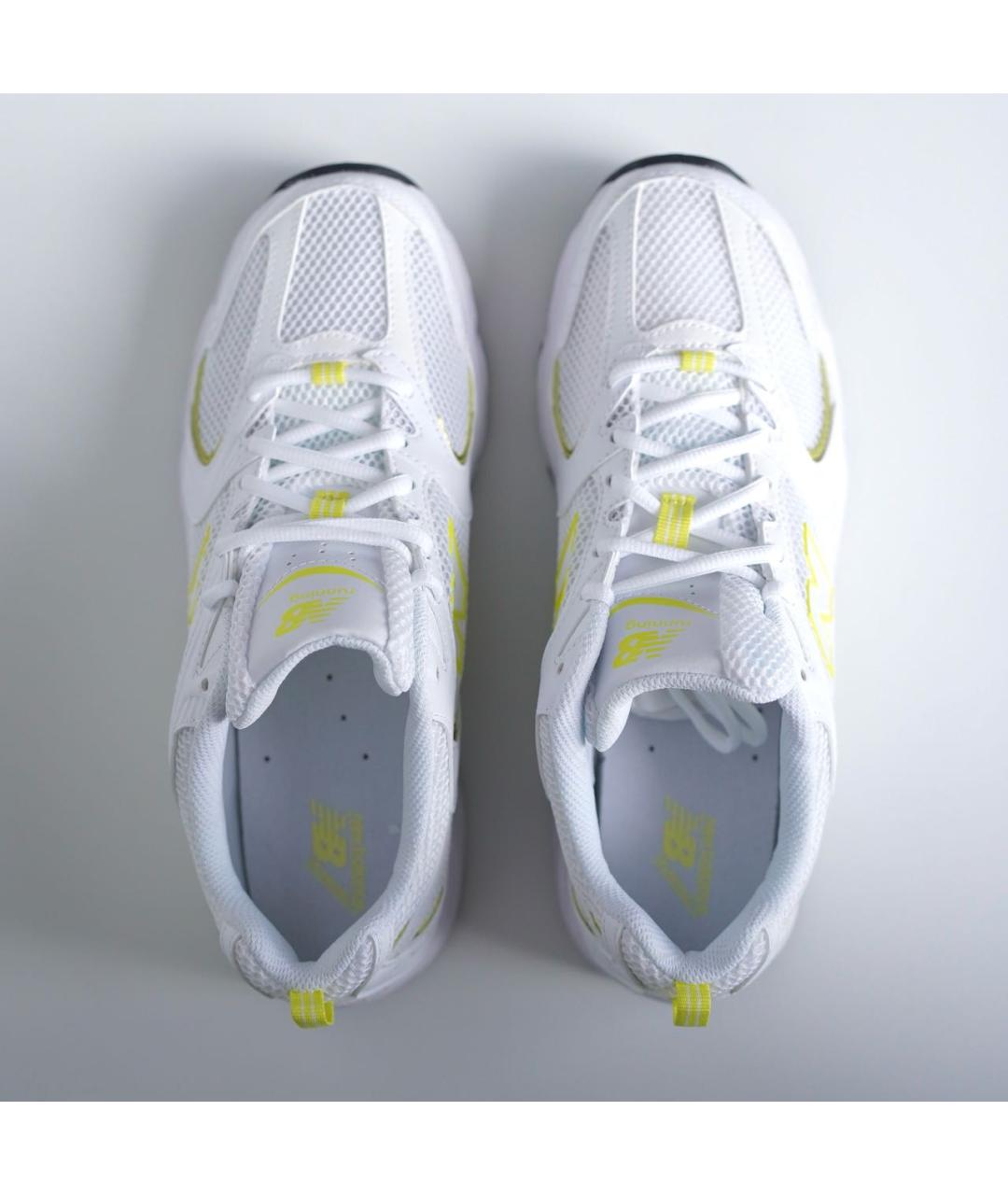 NEW BALANCE Белые текстильные низкие кроссовки / кеды, фото 3